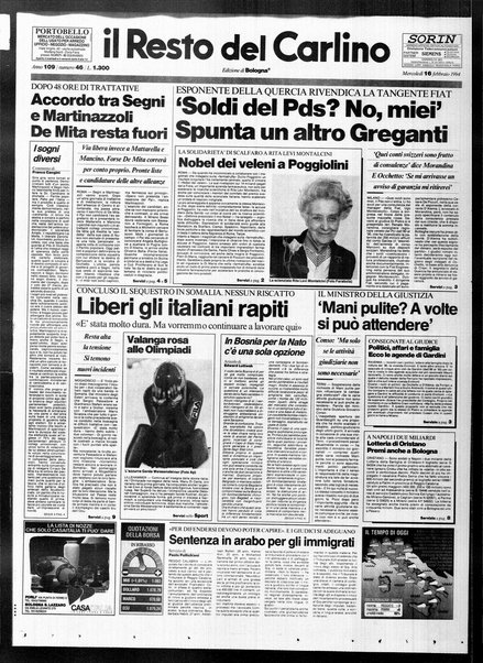 Il Resto del Carlino : giornale dell'Emilia